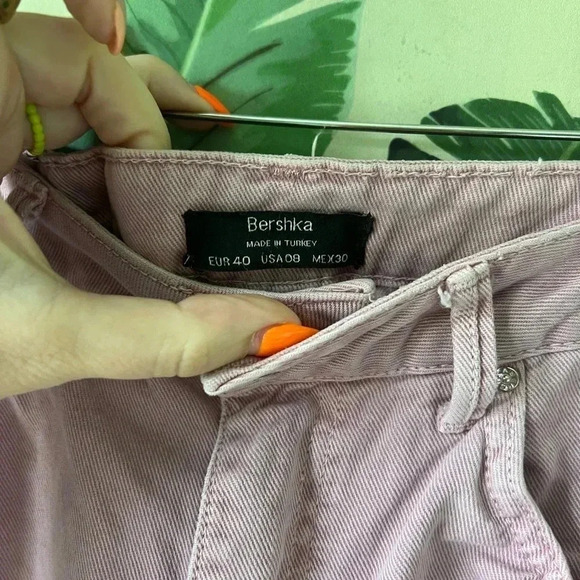 ASOS Berksha Women’s Lilac Purple Wide Leg Crop High Rise Jeans 8 - Picture 7 of 10